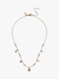 Coach Signature Charm Chain Necklace, Gold