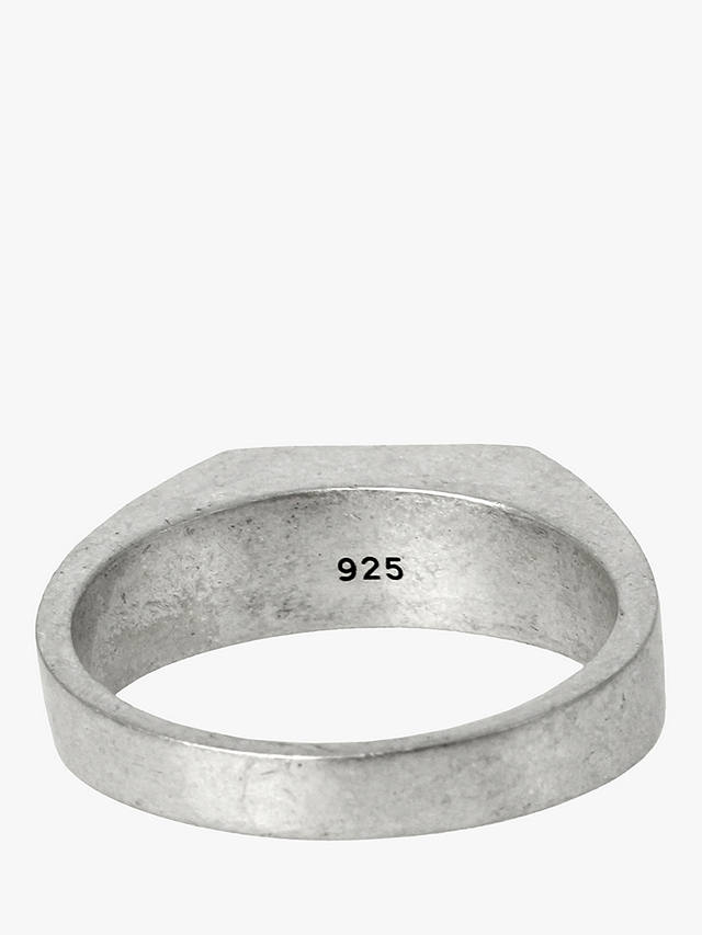 AllSaints Rectangle Signet Ring, Warm Silver