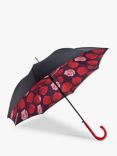 Fulton L754 Bloomsbury Roses Walking Umbrella, Red/Multi