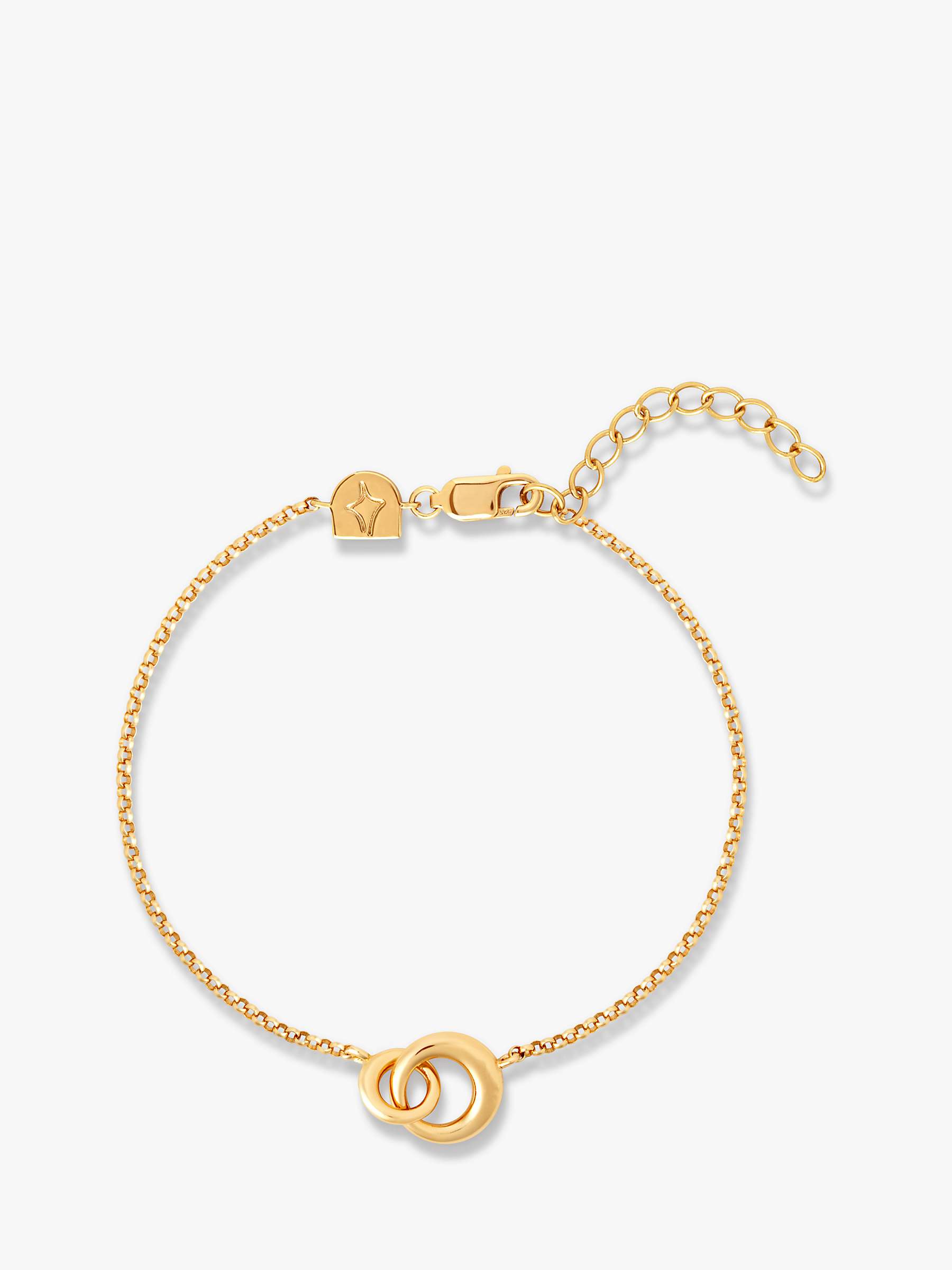 Buy Astrid & Miyu Dome Link Chain Bracelet, Gold Online at johnlewis.com