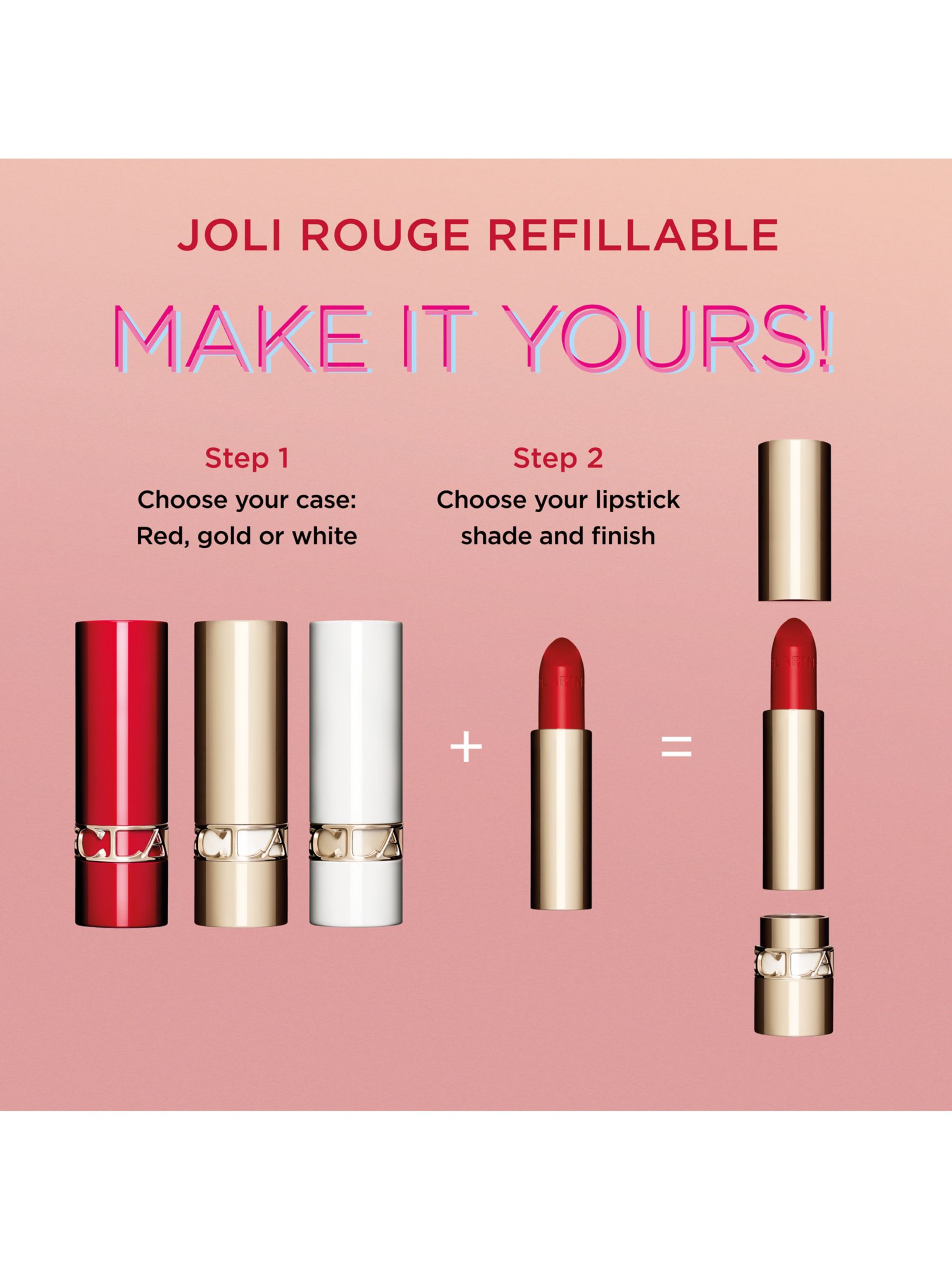 Clarins Joli Rouge Shine Lipstick Refill, 711S Papaya 6