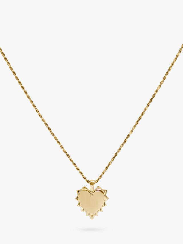 LARNAUTI Heart Pendant Necklace, Gold