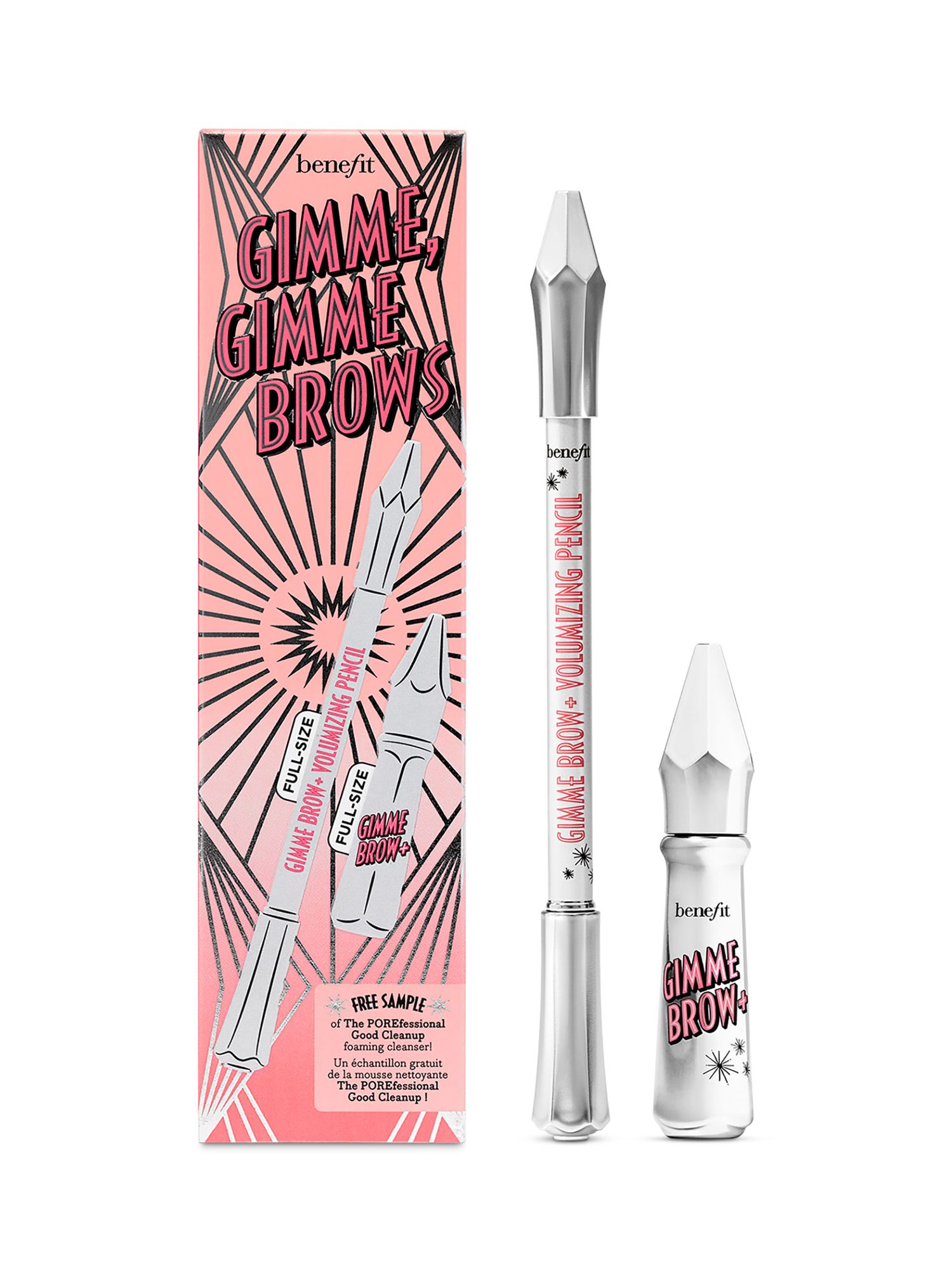 Benefit Gimme Gimme Brows Gimme Brow+ & Gimme Brow+ Volumising Pencil Makeup Gift Set, Shade 3.5 1