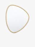 Gallery Direct Chattenden Organic Free Form Metal Frame Wall Mirror, 70 x 60cm, Gold