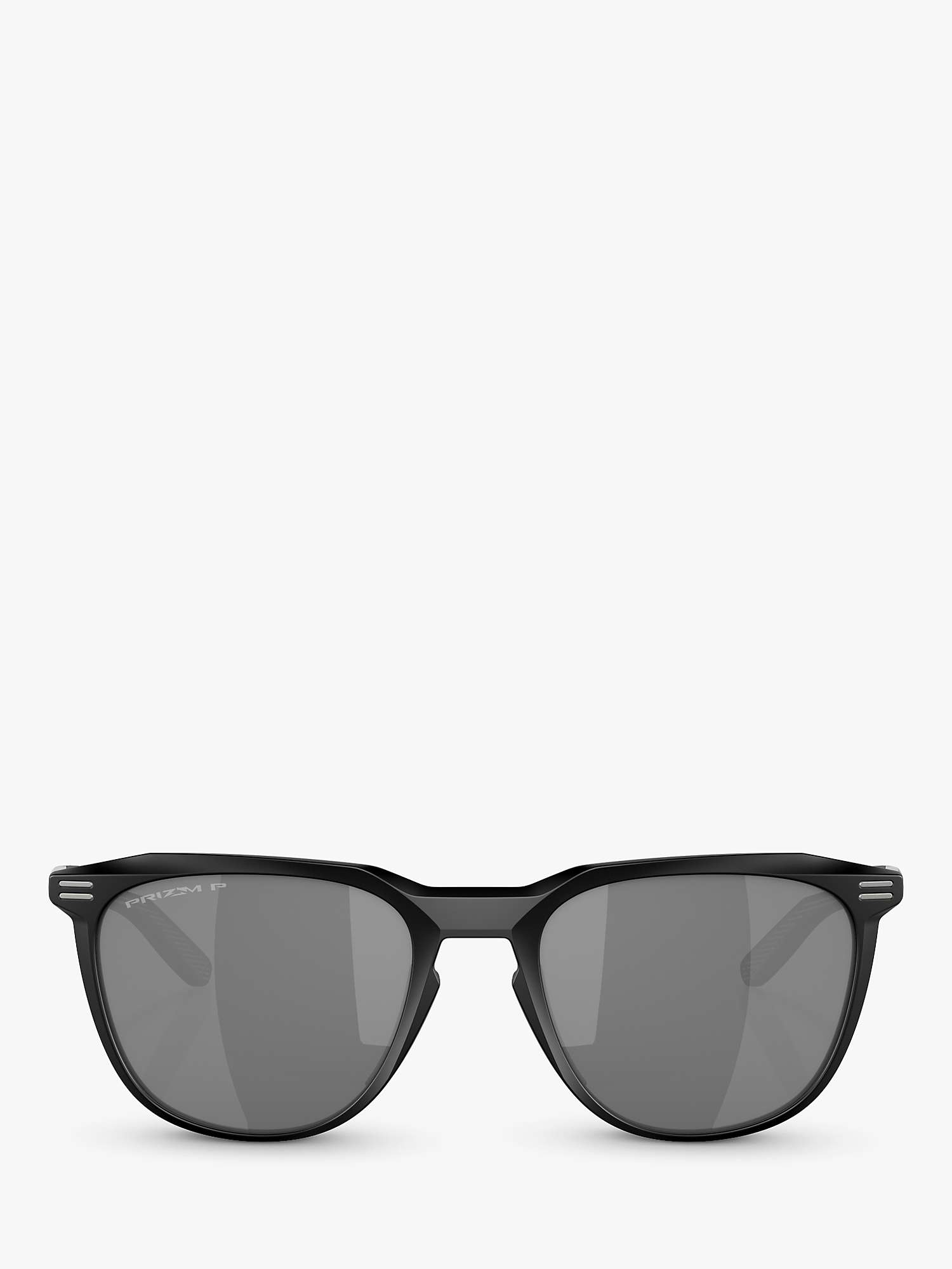 Buy Oakley OO9286 Men's Polarised D-Frame Sunglasses, Matte Black/Grey Online at johnlewis.com