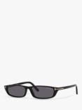 TOM FORD TR001673 Unisex Rectangular Sunglasses, Black