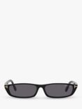 TOM FORD TR001673 Unisex Rectangular Sunglasses, Black