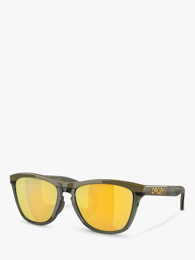 Oakley OO9284 Men's Frogskins Sunglasses, Olive Ink/Dark Brush