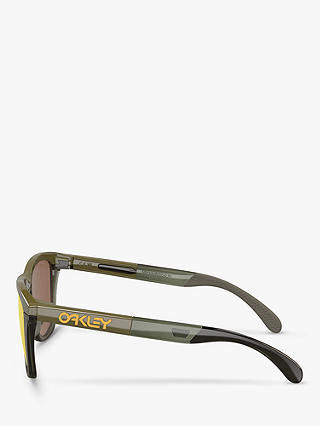 Oakley OO9284 Men's Frogskins Sunglasses, Olive Ink/Dark Brush