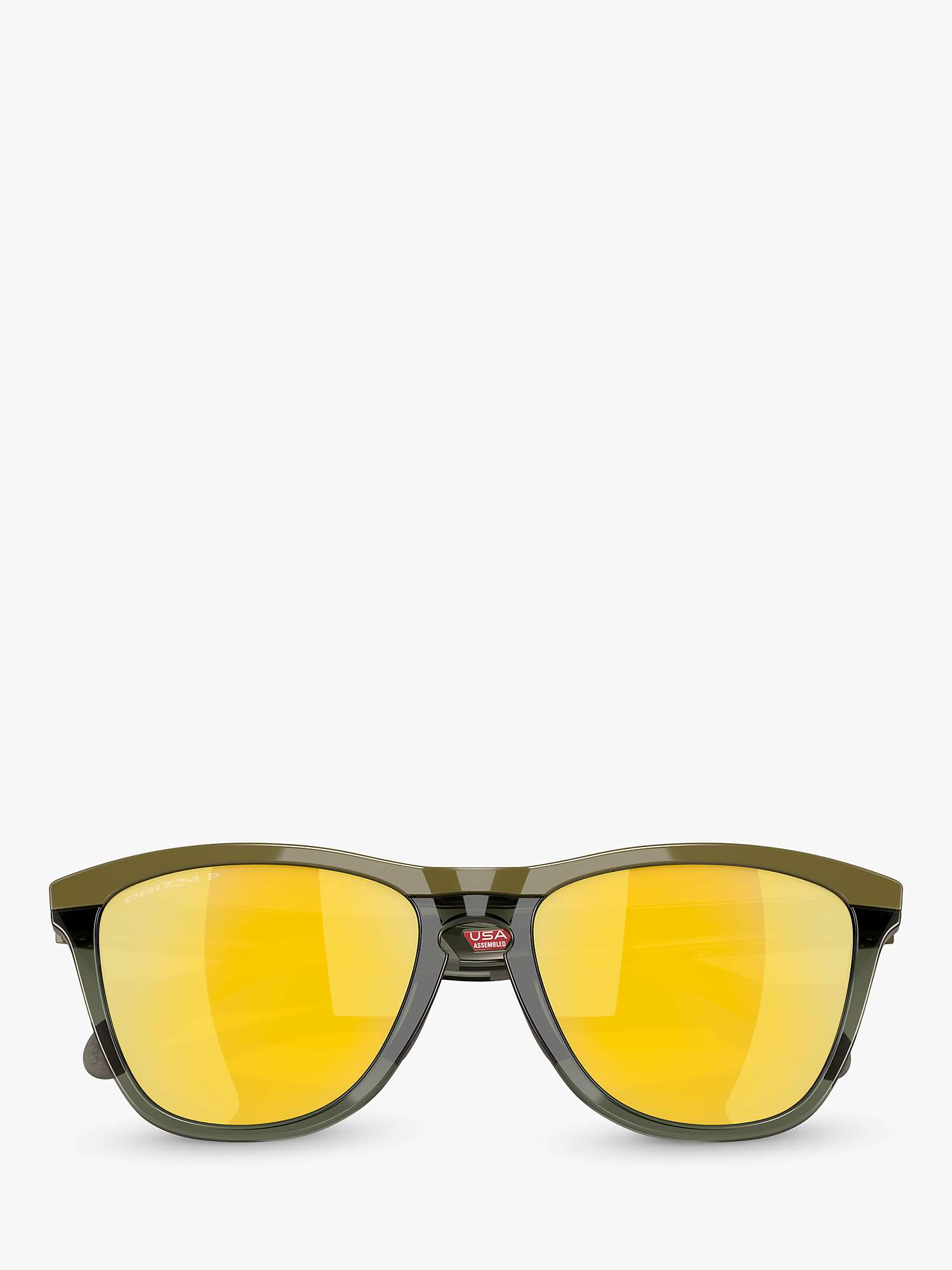 Buy Oakley OO9284 Men's Frogskins Sunglasses, Olive Ink/Dark Brush Online at johnlewis.com