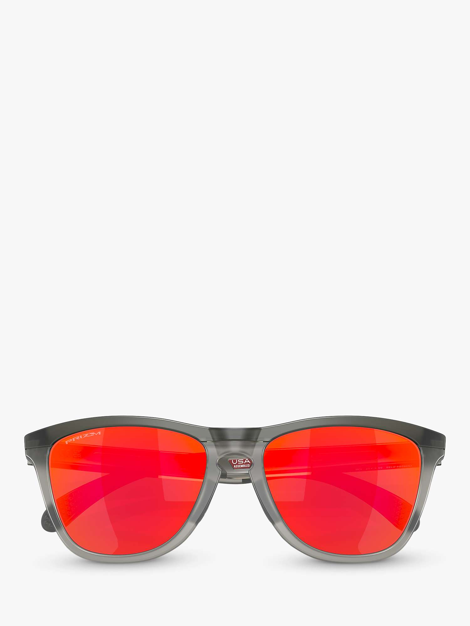 Buy Oakley OO928 Men's Frogskins D-Frame Sunglasses, Matte Grey Smoke/Mirror Orange Online at johnlewis.com