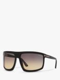 TOM FORD TR001675 Unisex Clint-02 Square Sunglasses, Black/Grey Gradient
