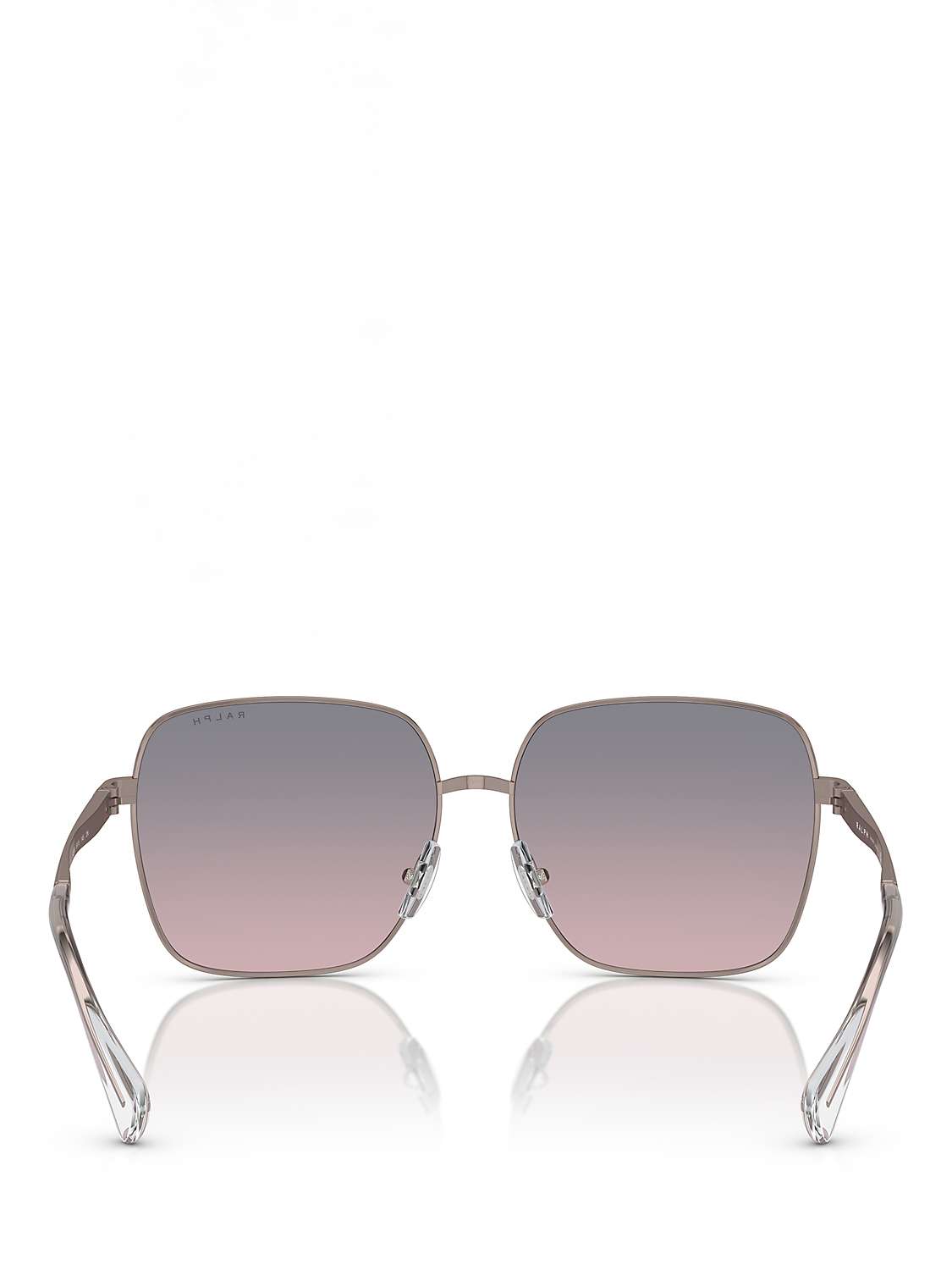 Buy Ralph RA4142 Women's Square Sunglasses, Shiny Rose Gold Online at johnlewis.com