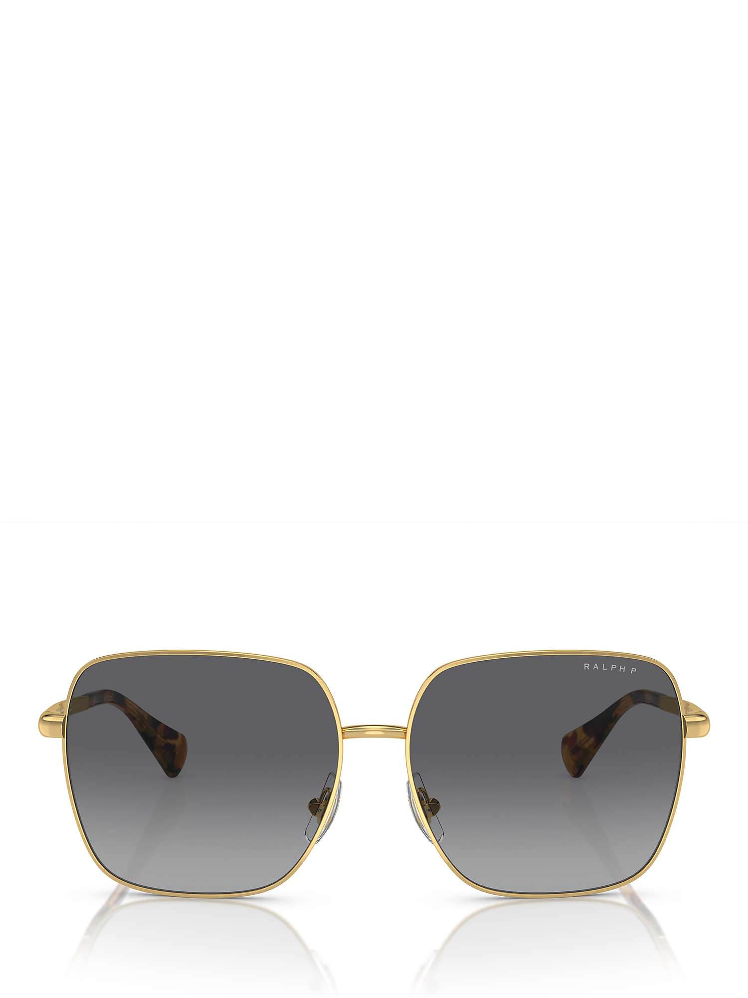 Buy Ralph RA4142 Women's Square Sunglasses, Shiny Gold Online at johnlewis.com