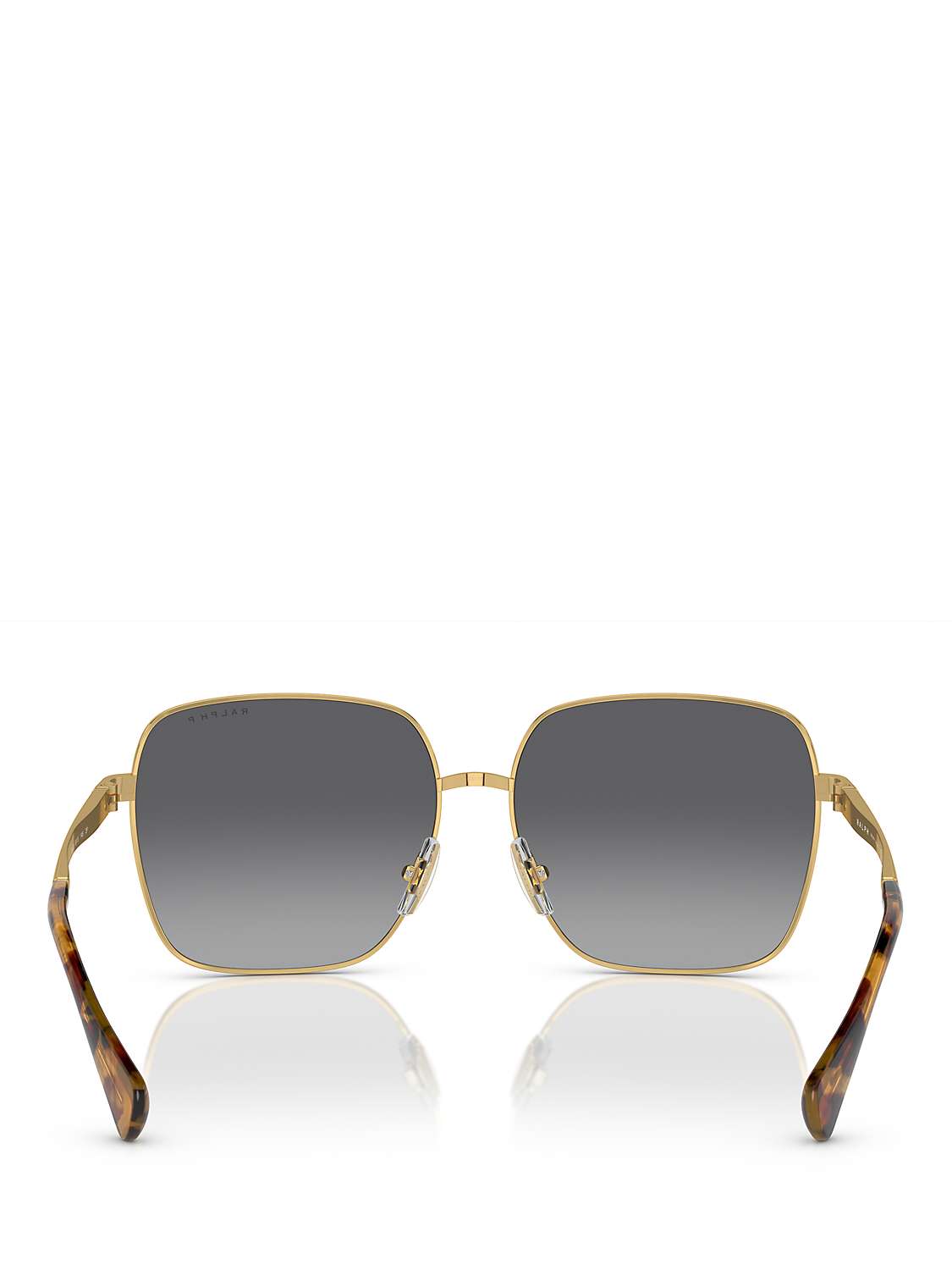 Buy Ralph RA4142 Women's Square Sunglasses, Shiny Gold Online at johnlewis.com