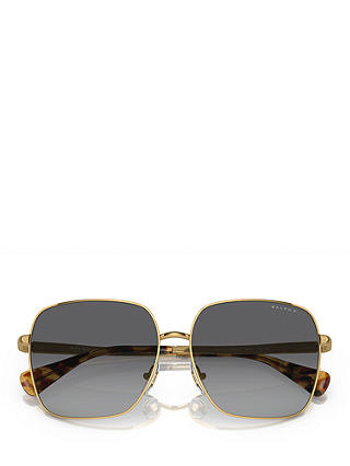 Ralph RA4142 Women's Square Sunglasses, Shiny Gold