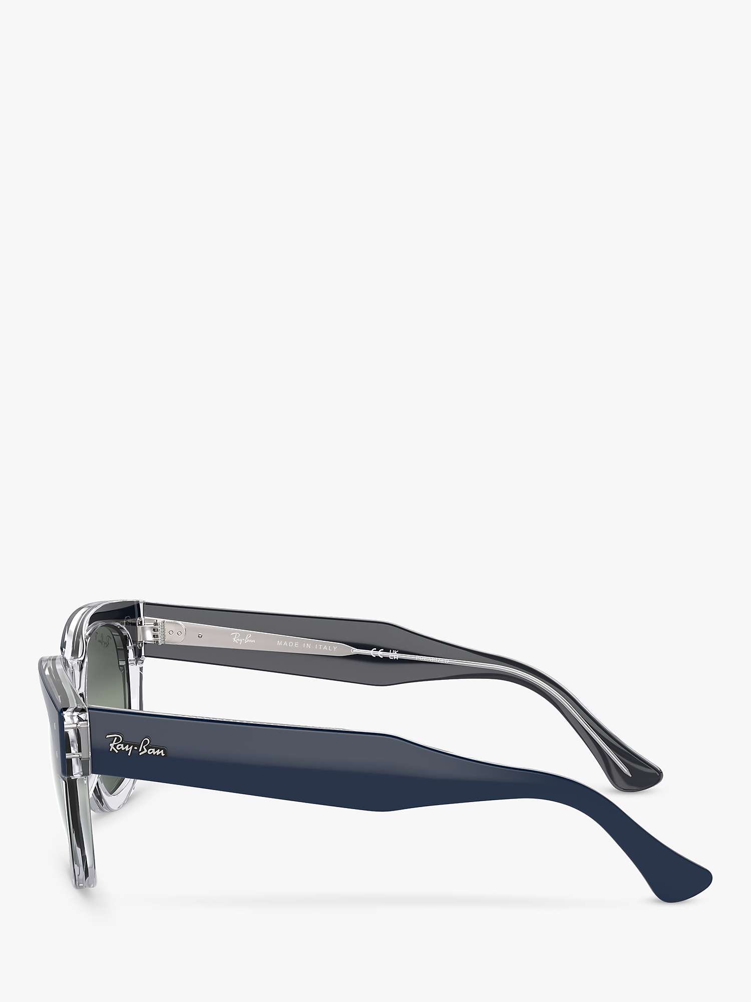 Buy Ray-Ban RB0298S Unisex Mega Hawkeye Sunglasses, Blue On Transparent Online at johnlewis.com
