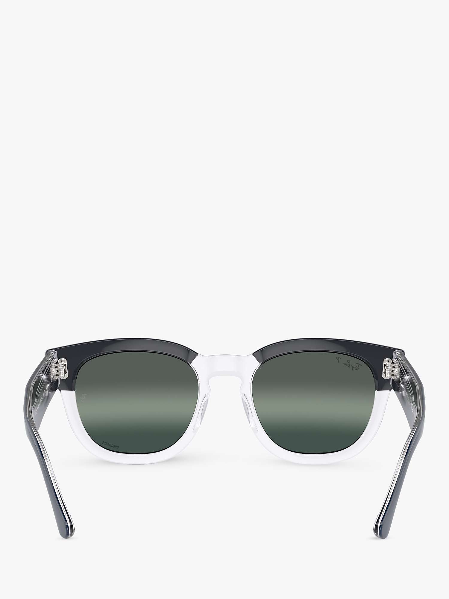 Buy Ray-Ban RB0298S Unisex Mega Hawkeye Sunglasses, Blue On Transparent Online at johnlewis.com
