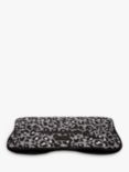 Tiba + Marl Quilted Handmuff, Blue Leopard