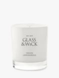 Glass & Wick Indian Lemongrass Scented Candle, 220g