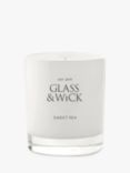 Glass & Wick Sweet Pea Scented Candle, 220g