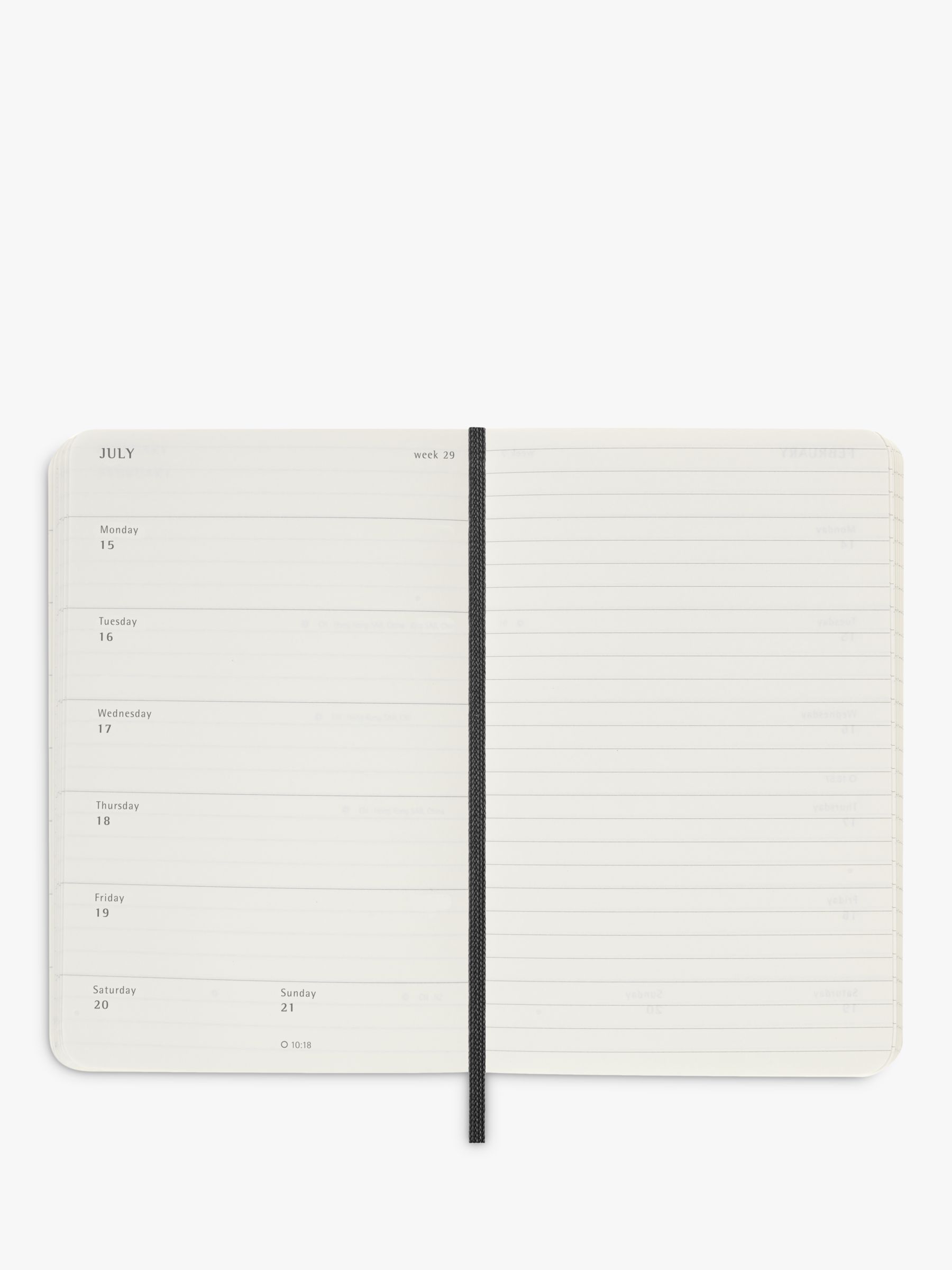 Moleskine Compact Week Per Page Diary, 2024, Black