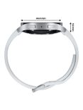 Samsung Galaxy Watch6, Bluetooth, 44mm, Aluminium with Silicone Strap, Silver
