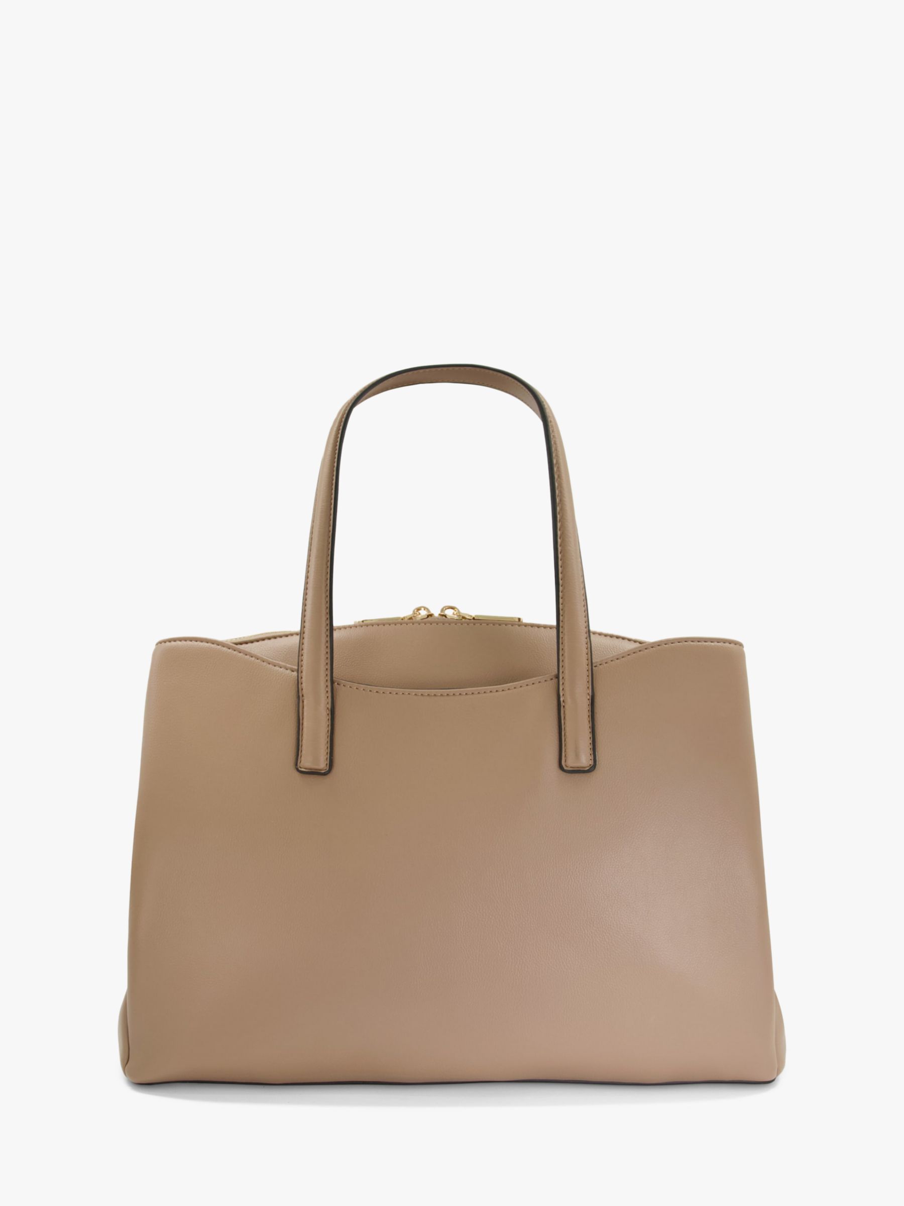 Dune Dignify Large Quilted Tote Bag, Taupe at John Lewis & Partners