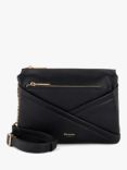 Dune Dalliance Small Pocket Front Cross Body Bag, Black