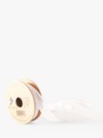 Berisfords Flame Organza Ribbon, L3m, White