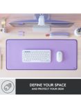 Logitech Studio Series Desk Mat, Lavender