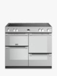 Stoves Sterling 100cm Electric Range Cooker with Induction Hob, Stainless Steel