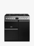 Stoves Precision Deluxe 90cm Dual Fuel Range Cooker, Stainless Steel