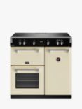 Stoves Richmond Deluxe 90cm Electric Range Cooker with Induction Hob, Classic Cream