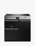 Stoves Precision Deluxe 90cm Electric Range Cooker with Induction Hob, Stainless Steel