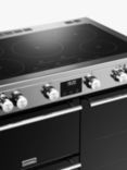 Stoves Precision Deluxe 90cm Electric Range Cooker with Induction Hob, Stainless Steel