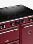 Stoves Richmond Deluxe 90cm Electric Range Cooker with Induction Hob, Chilli Red