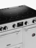 Stoves Richmond Deluxe 90cm Electric Range Cooker with Induction Hob, Icy White