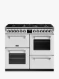 Stoves Richmond Deluxe 100cm Dual Fuel Range Cooker, Icy White