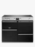 Stoves Precision Deluxe 110cm Electric Range Cooker with Induction Hob, Stainless Steel