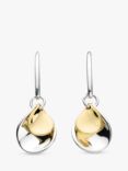 Kit Heath Blossom Enchanted Petal Drop Earrings, Yellow Gold/Silver