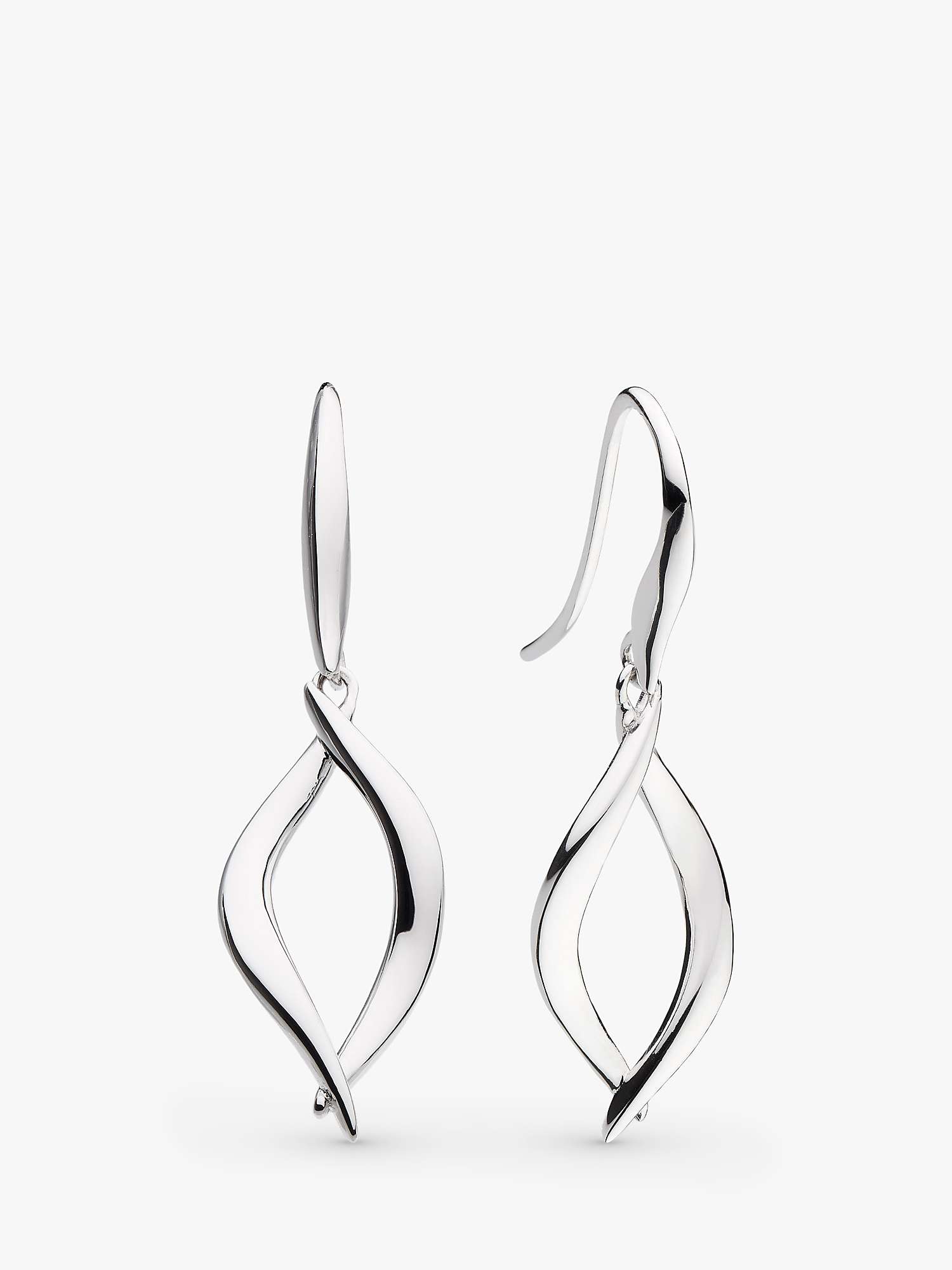 Buy Kit Heath Entwine Twine Twist Link Drop Earrings, Silver Online at johnlewis.com