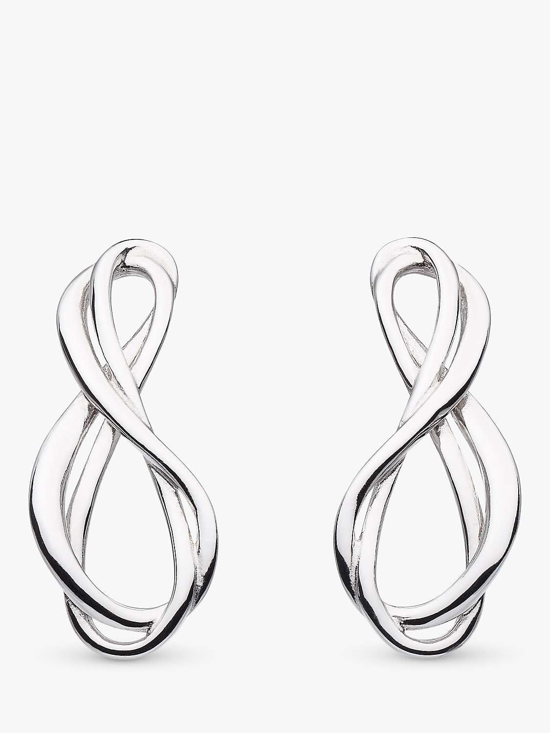 Buy Kit Heath Infinity Stud Earrings, Silver Online at johnlewis.com