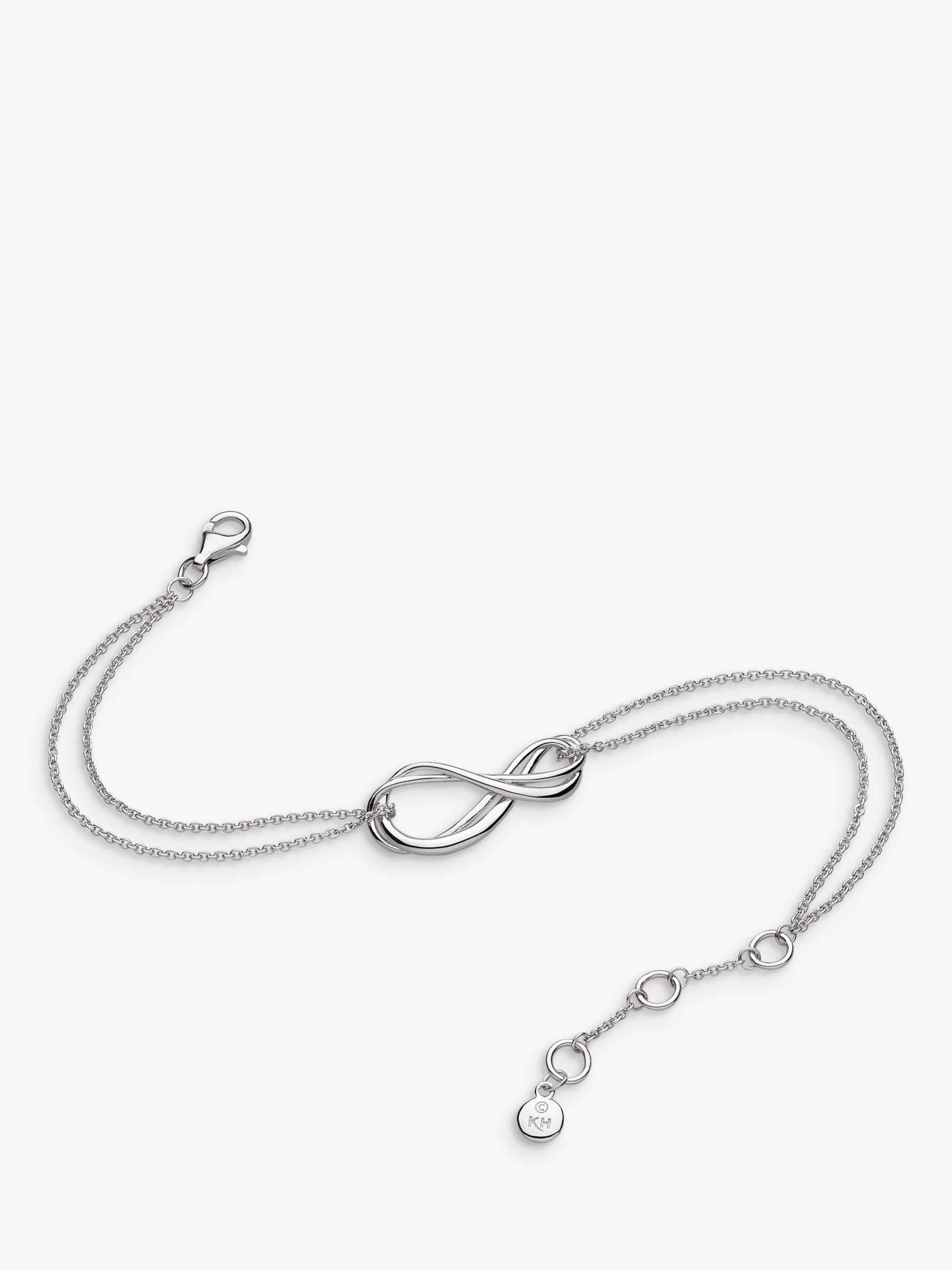 Kit Heath Bevel Curve Bar Toggle Bracelet, Silver at John Lewis & Partners