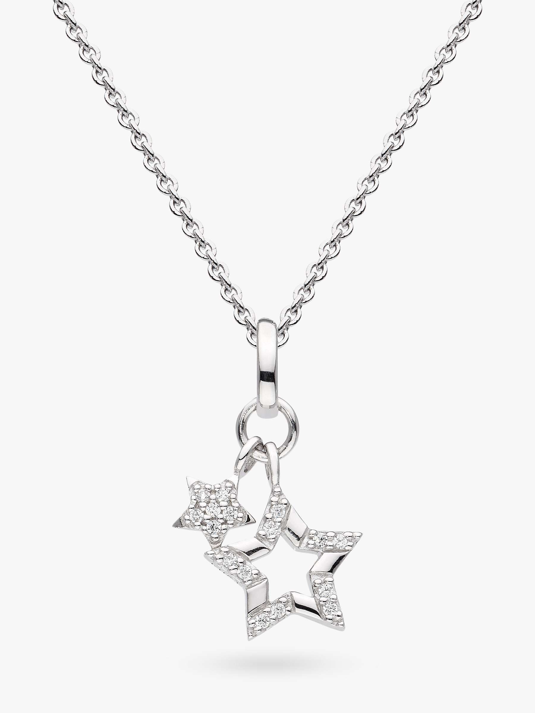 Buy Kit Heath Make a Wish Upon a Star Pendant Necklace, Silver Online at johnlewis.com