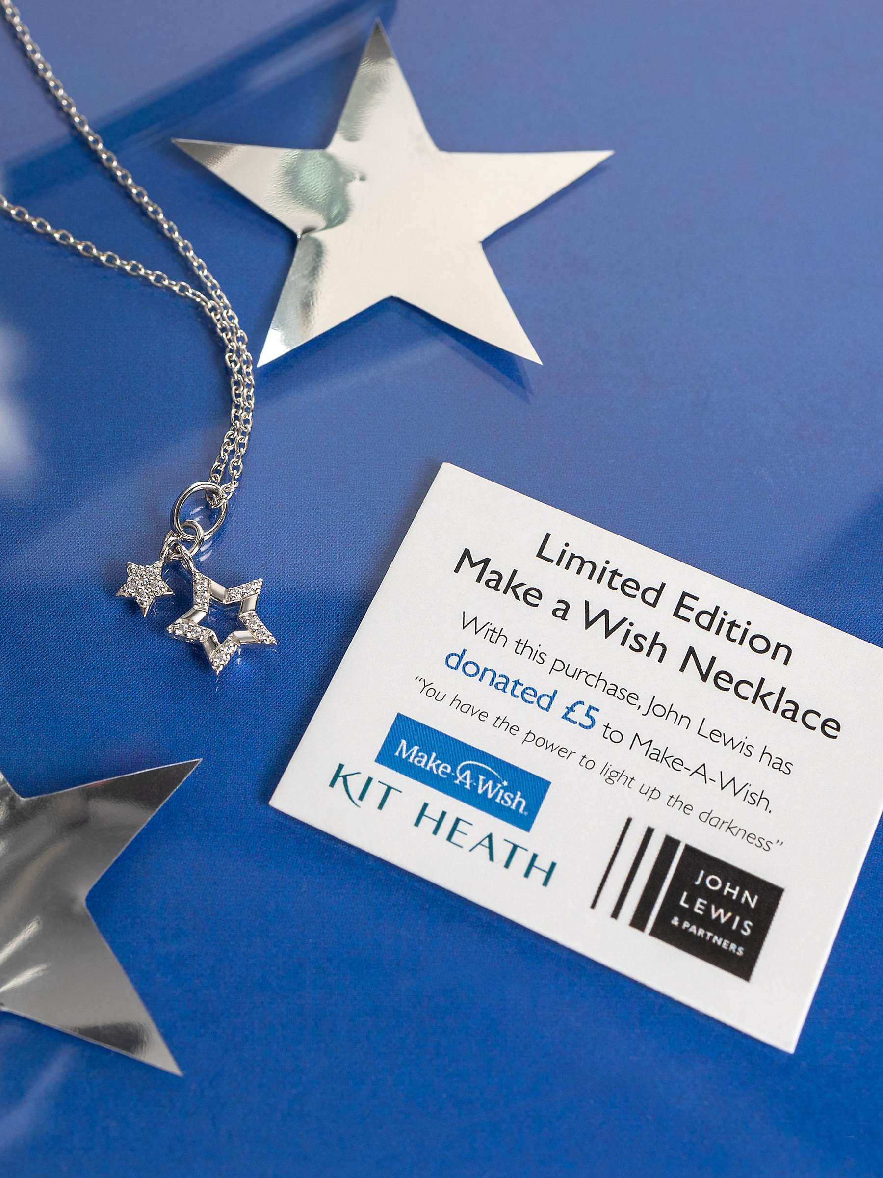 Buy Kit Heath Make a Wish Upon a Star Pendant Necklace, Silver Online at johnlewis.com
