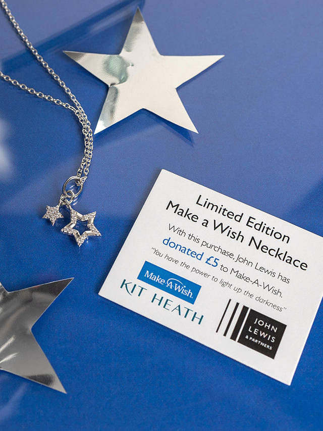 Kit Heath Make a Wish Upon a Star Pendant Necklace, Silver