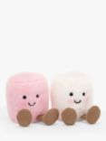 Jellycat Amuseable Marshmellows Soft Toy, One Size, Pink And White
