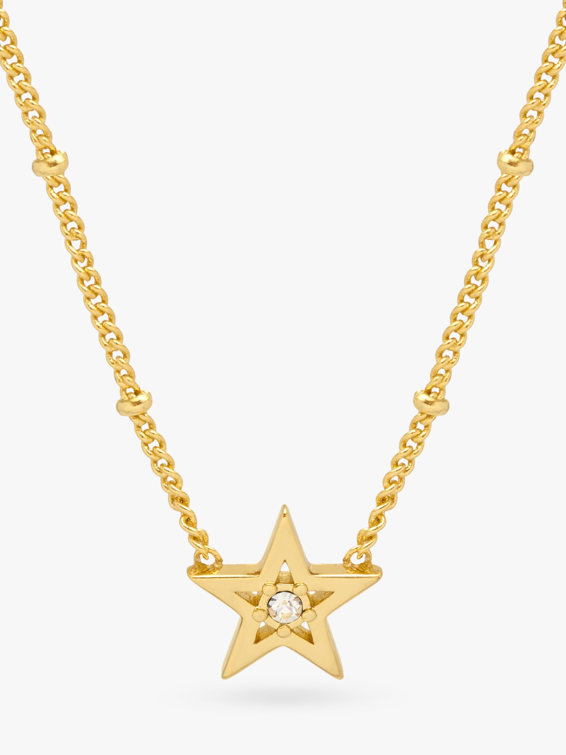 Estella Bartlett Shooting Star Christmas Bauble Pendant Necklace, Gold