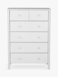 John Lewis Spindle 6 Drawer Chest, Grey